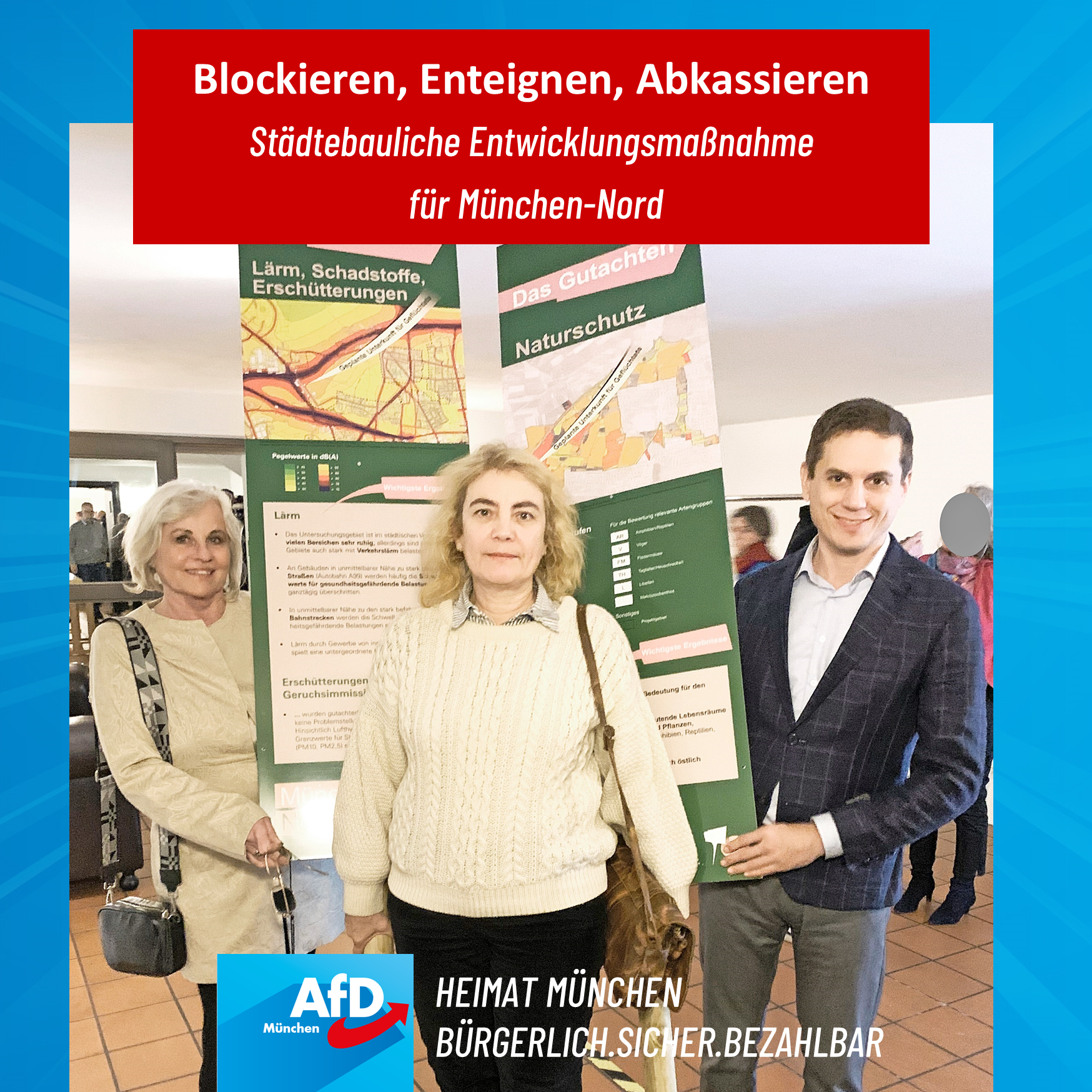 „Blockieren, Enteignen, Abkassieren!“