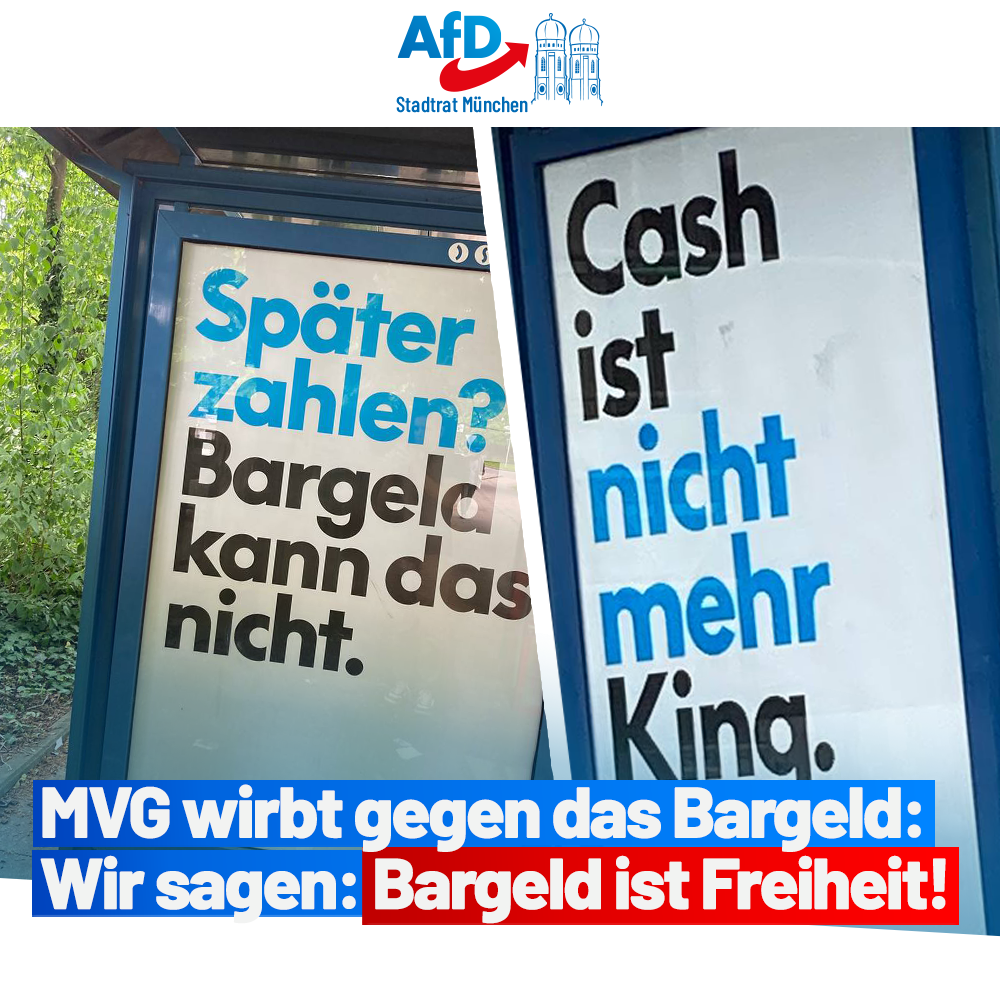 Anti-Bargeld-Kampagne durch die MVG?